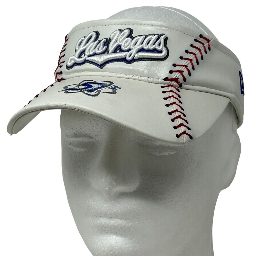 Las Vegas 51s Baseball Visor Hat Cap New Era MiLB Alien Aviators Strapback White